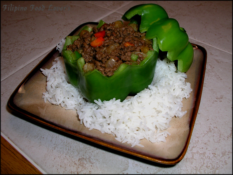 Giniling Guisado - Ground Beef w/ Bell Peppers